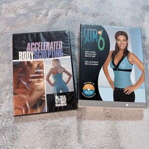 Debbie Siebers Slim 6 Accelerated Body Sculpting 2 DVD Workout Set Beachbody New